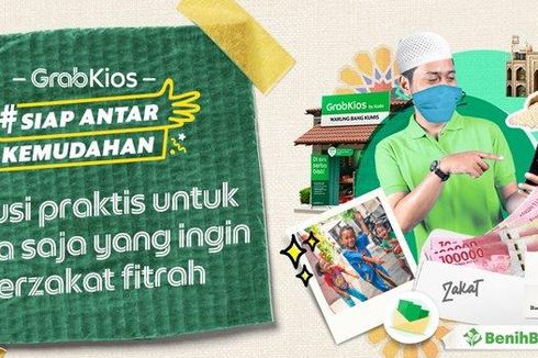 Zakat Fitrah Praktis Bisa Lewat GrabKios