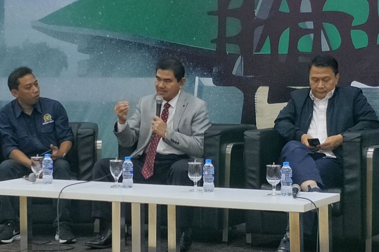 Ahli hukum tata negara Profesor Juanda dalam sebuah diskusi di Kompleks Parlemen, Senayan, Jakarta, Senin (1/7/2019).