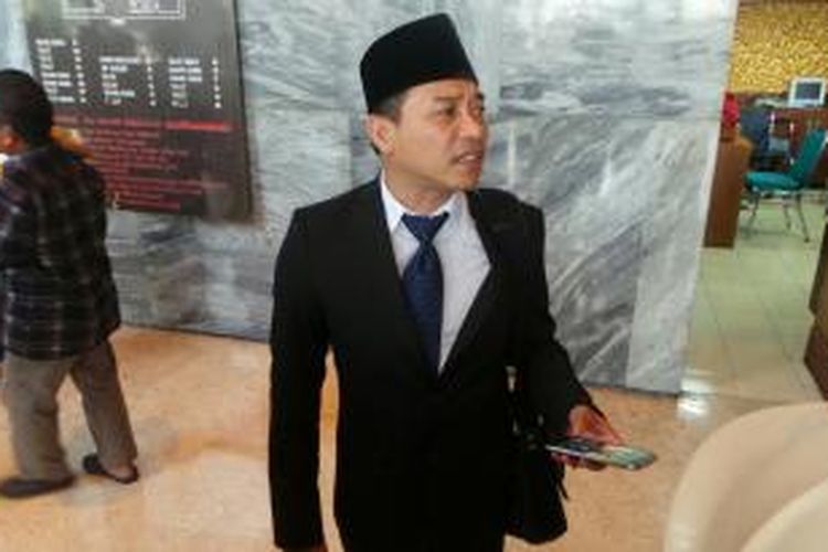 Anang Hermansyah hadir dalam pelantikan anggota DPR RI 2014-2019 di Gedung Parlemen, Jakarta, Rabu (1/10/2014).