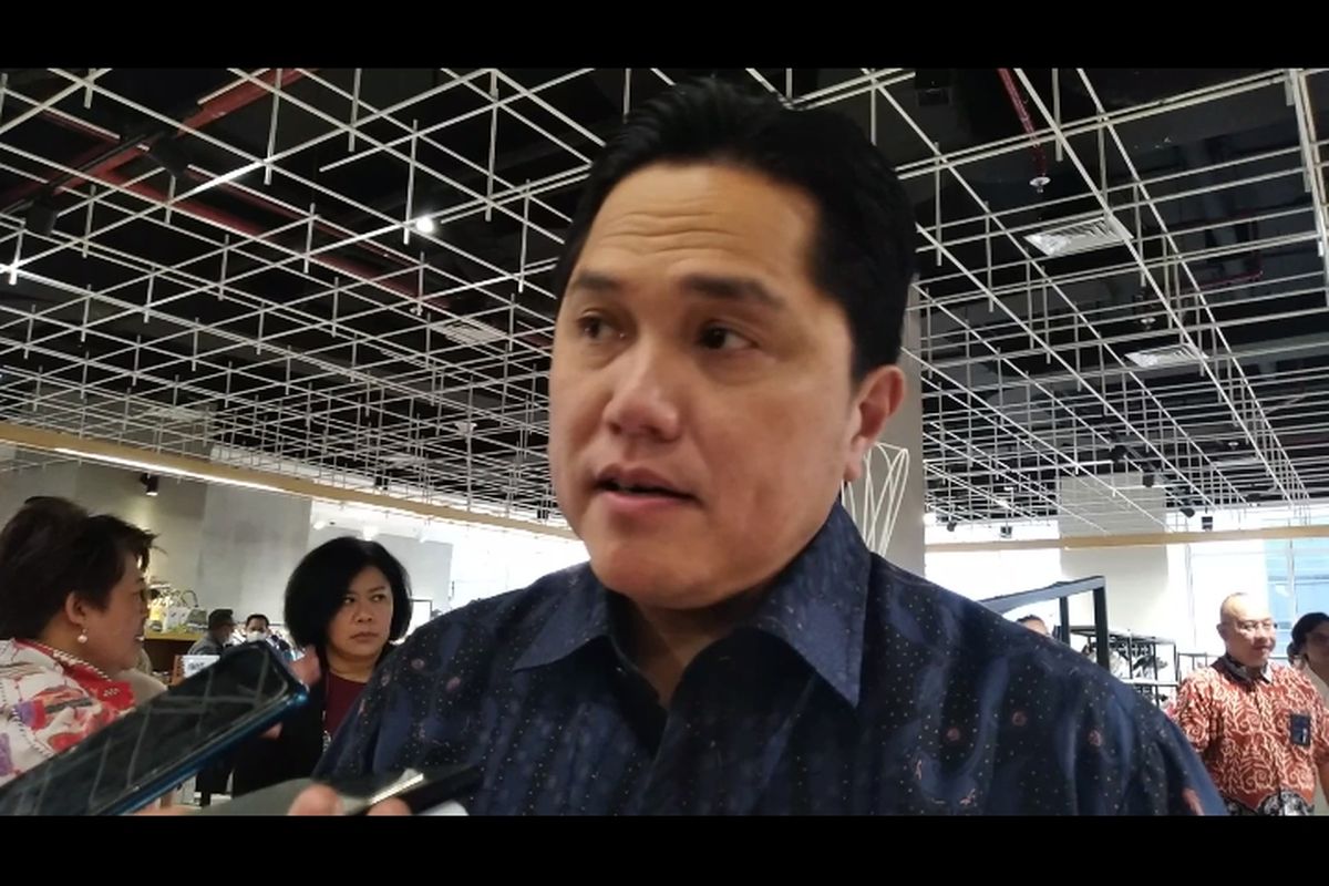 Menteri Badan Usaha Milik Negara (BUMN) Erick Thohir di Sarinah Jakarta, Rabu (1/2/2023).