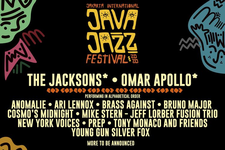 Poster lineup fase pertama Java Jazz Festival 2020.