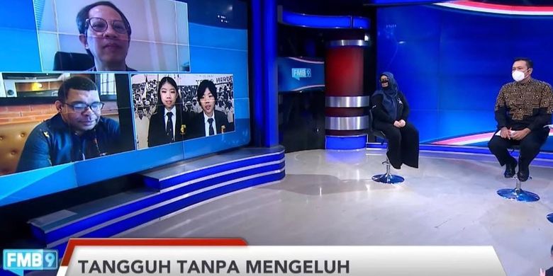 Semangat Indonesia Tangguh, Indonesia Tumbuh pada diskusi virtual FMB9, Rabu (18/8/2021), bertajuk Tangguh Tanpa Mengeluh. 