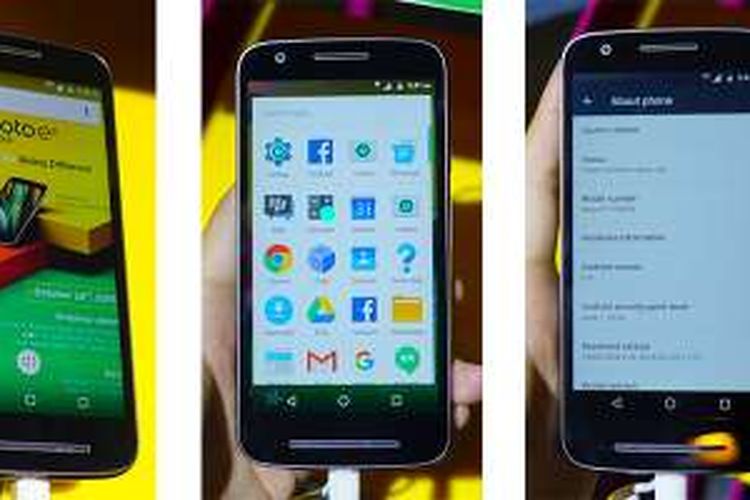 Beberapa tampilan OS Android 6.0 Marshmallow pada Moto E3 Power
