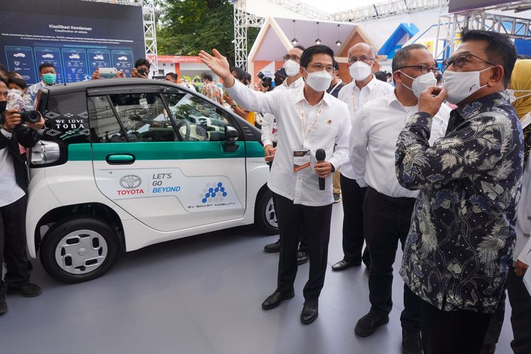 Toyota C+Pod di acara pameran IEMS 2021
