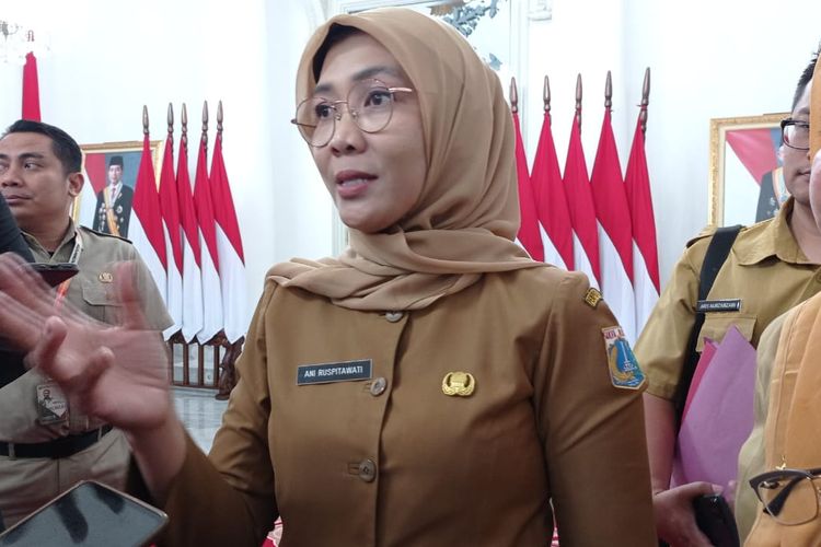 Plt. Kepala Dinas Kesehatan RI, Ani Ruspitawati saat ditemui di Balai Kota DKI Jakarta, Selasa (3/10/2023).