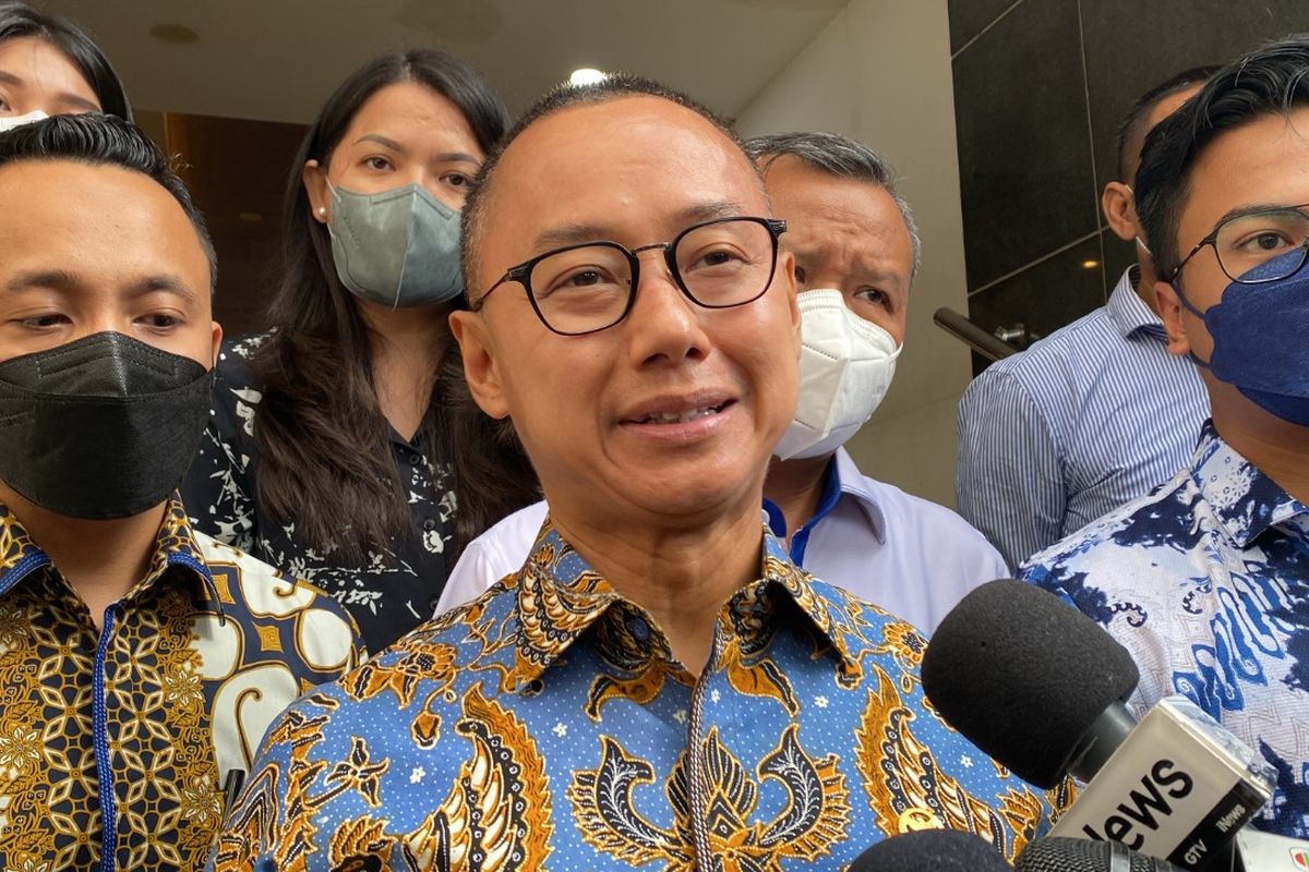Sekretaris Jenderal (Sekjen) Partai Amanat Nasional (PAN) Eddy Soeparno usai menjalani pemeriksaan di Polda Metro Jaya, Senin (23/5/2022).