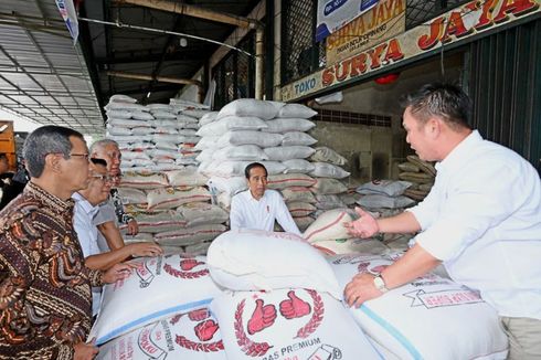 Presiden Jokowi Pastikan Beras SPHP Bulog Banjiri Pasar Induk Beras Cipinang