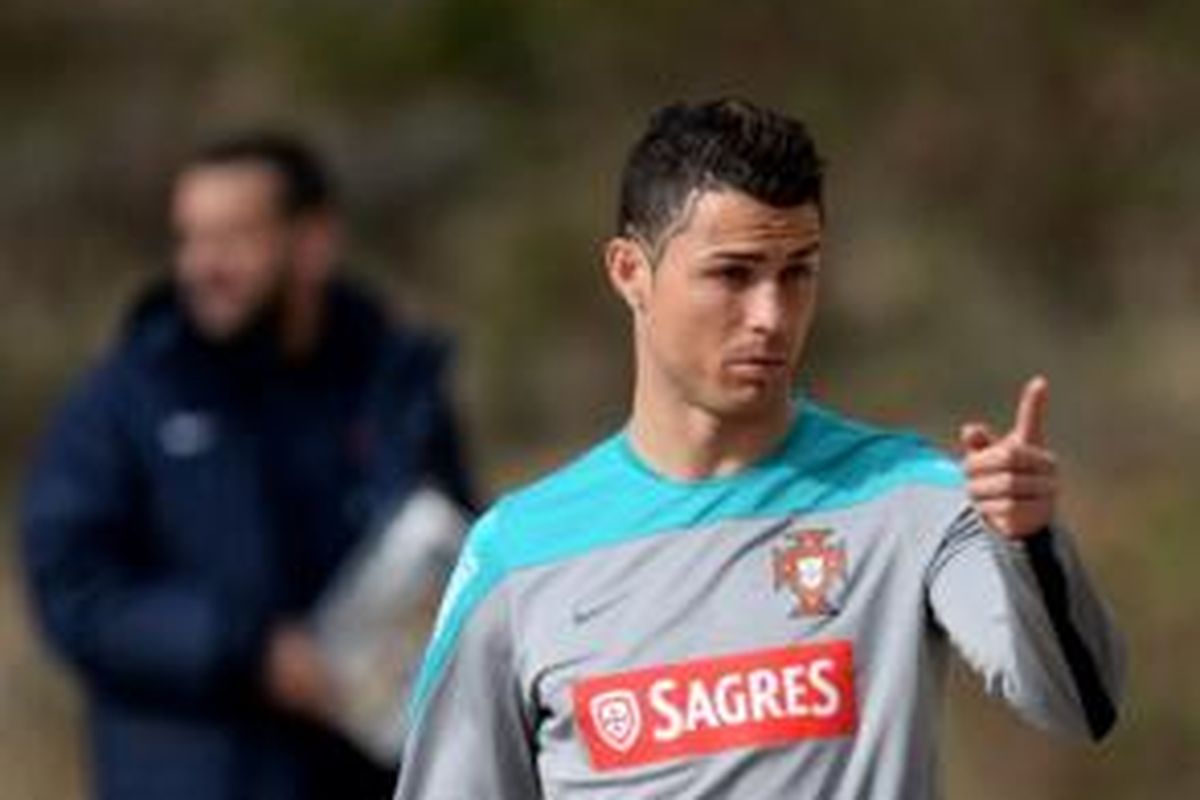Kapten tim nasional Portugal, Cristiano Ronaldo.