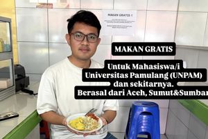 YouTuber Arkan Booking Warteg untuk Mahasiswa UIN dan UNPAM Terdampak Bencana Sumatra