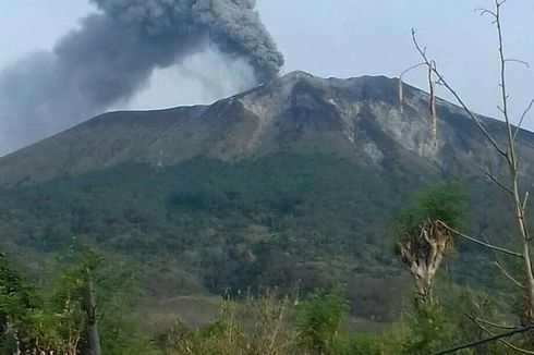 Pagi Ini Gunung Ile Lewotolok Meletus, Sejumlah Desa Diguyur Hujan Abu dan Pasir