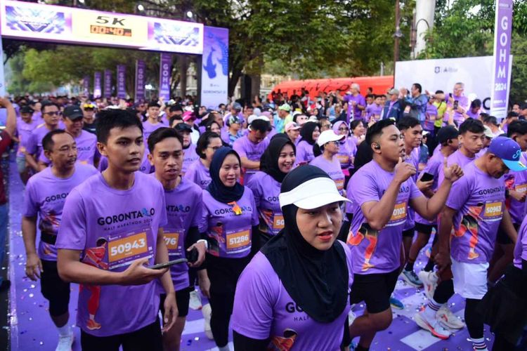 2.200 Pelari Meriahkan Event Perdana Gorontalo Half Marathon 2024 