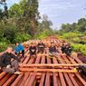 Lewati Sarang Harimau dan Buaya, Polres Inhu Akhirnya Temukan Kayu 