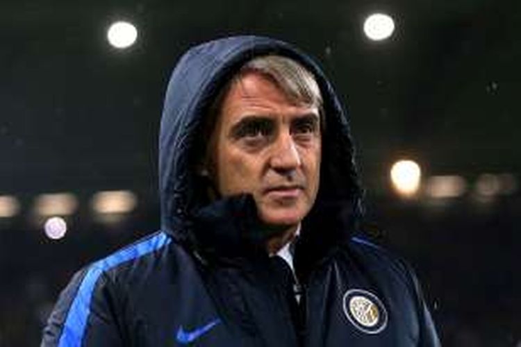 Pelatih Inter Milan, Roberto Mancini.