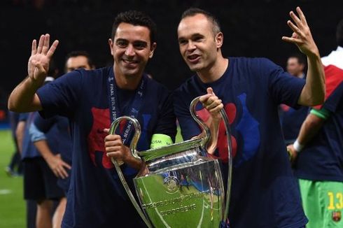 Xavi Ingin Enrique, Messi, dan Iniesta Bertahan di Barcelona