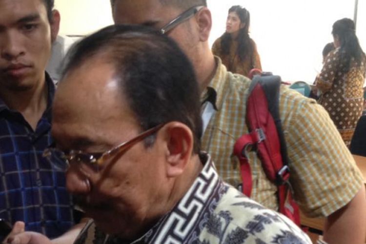 Komisaris Utama Pertamina Tanri Abeng, saat ditemui di Kantor Kementerian Badan Usaha Milik Negara (BUMN) Jakarta, Kamis (16/3/2017).