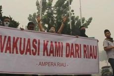 Warga Riau yang Mengungsi Terus Bertambah