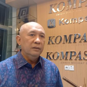 Menteri Koperasi dan UKM (Menkop UKM) Teten Masduki di Menara Kompas, Jakarta, Rabu (27/9/2023).