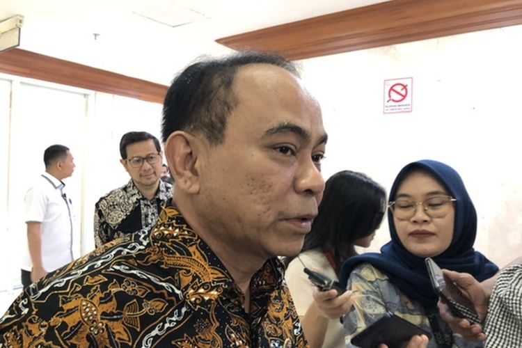 Ketua Umum Relawan Projo Budi Arie Setiadi di Gedung DPR RI, Senayan, Jakarta, Senin (10/6/2024). 