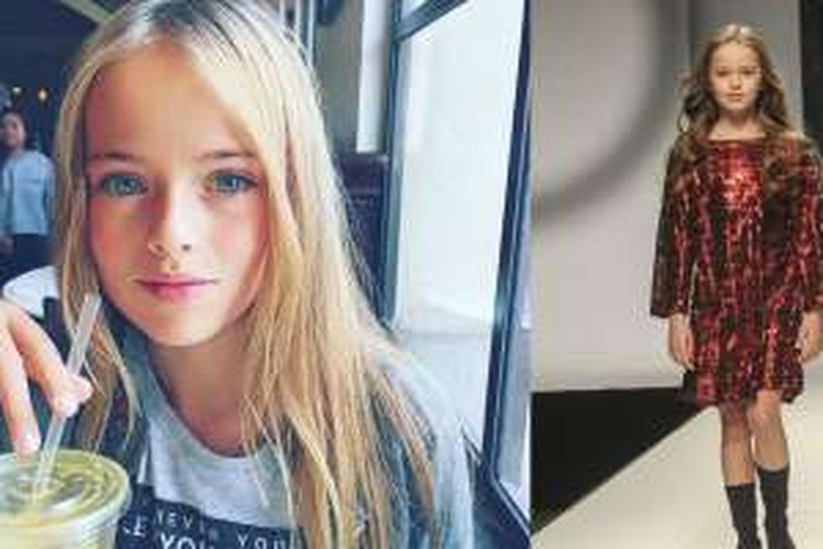 Kristina Pimenova masih berusia 10 tahun, tetapi telah mendapatkan sejumlah proyek kerja sebagai model dari beberapa perancang busana ternama di dunia. 