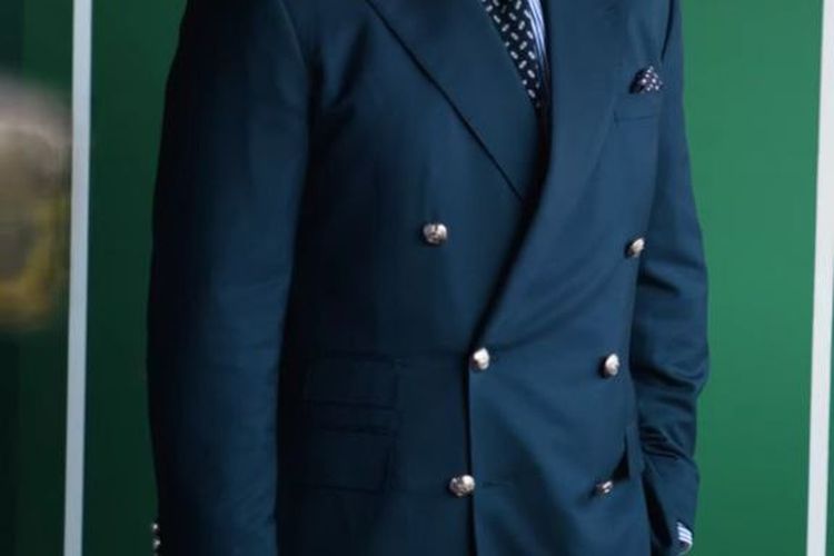 Henry Cavill mengenakan setelan Ralph Lauren saat menghadiri Wimbledon 2025 di Wimbledon, London, Inggris, pada Minggu (13/7/2025).