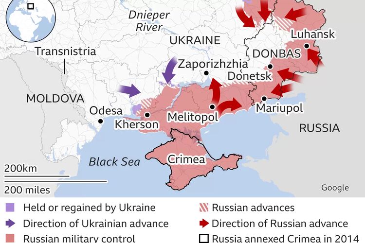 Mariupol akan membantu rencana Moskwa untuk merebut seluruh area semenanjung selatan Ukraina, yang akan menghubungkan wilayah separatis pro-Rusia seperti Donetsk dan Luhansk di timur Ukraina dengan Krimea, yang dianeksasi Rusia pada 2014.
