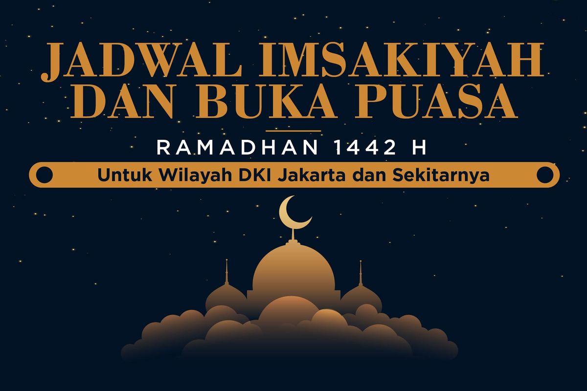 Jadwal Imsakiyah dan Buka Puasa Ramadhan 1442H/2021 untuk Wilayah DKI Jakarta dan Sekitanya