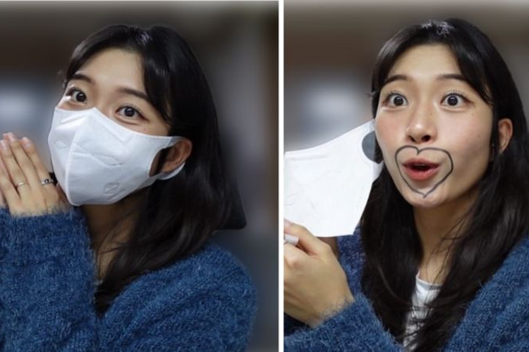Sooyeun Park sering membuat video Tiktok yang berisi pro dan kontra dari memakai masker di Korea Selatan.