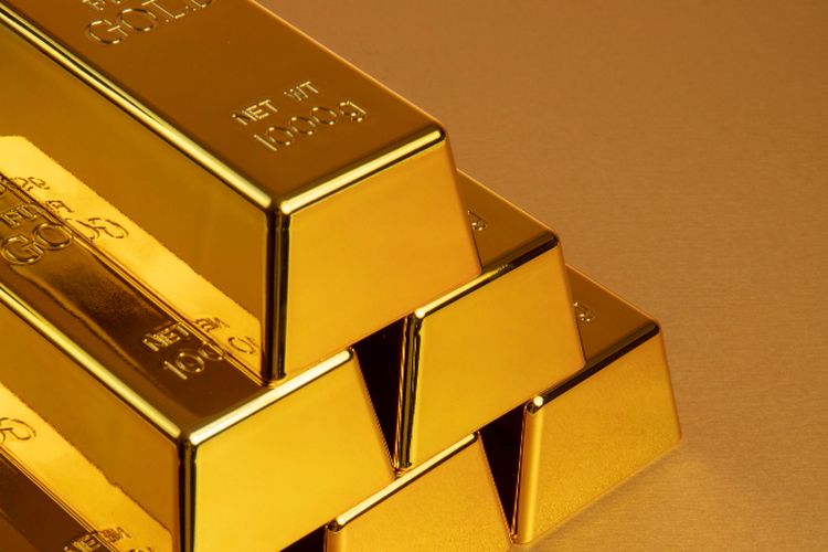 Ilustrasi emas. Harga emas diprediksi mencapai ratusan juta Rupiah pada 2030.