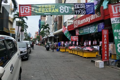 Jelang Lebaran, Pasar Baru Jakarta Sepi Pengunjung