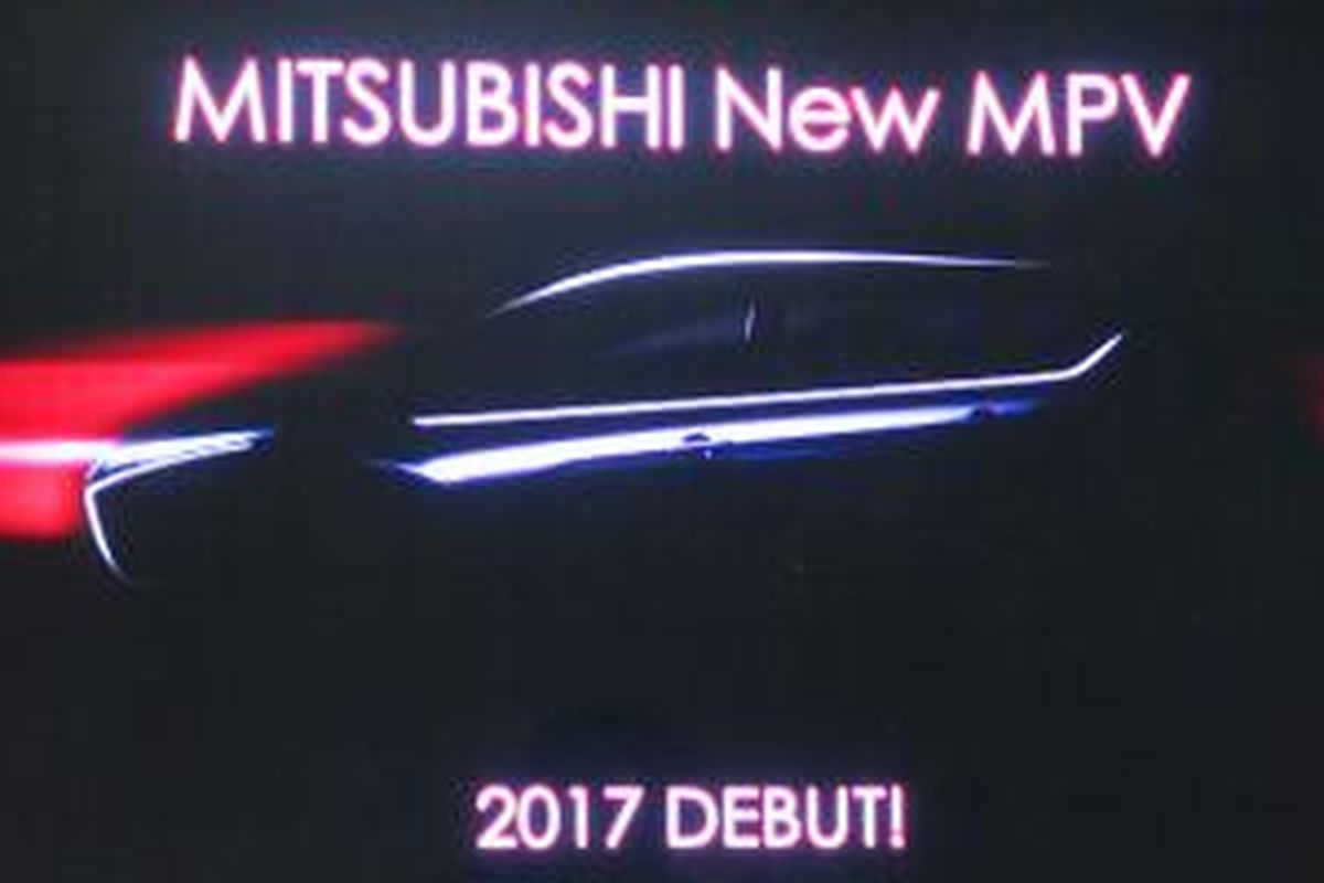 Sosok siluet MPV baru Mitsubishi mulai terkuak.