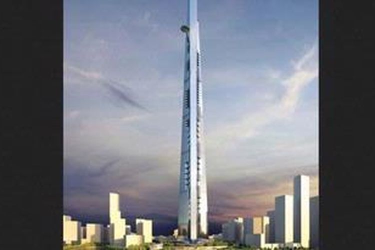 Dengan ketinggian lebih dari satu kilometer, Kingdom Tower akan memiliki area konstruksi lebih dari 500.000 meter persegi.