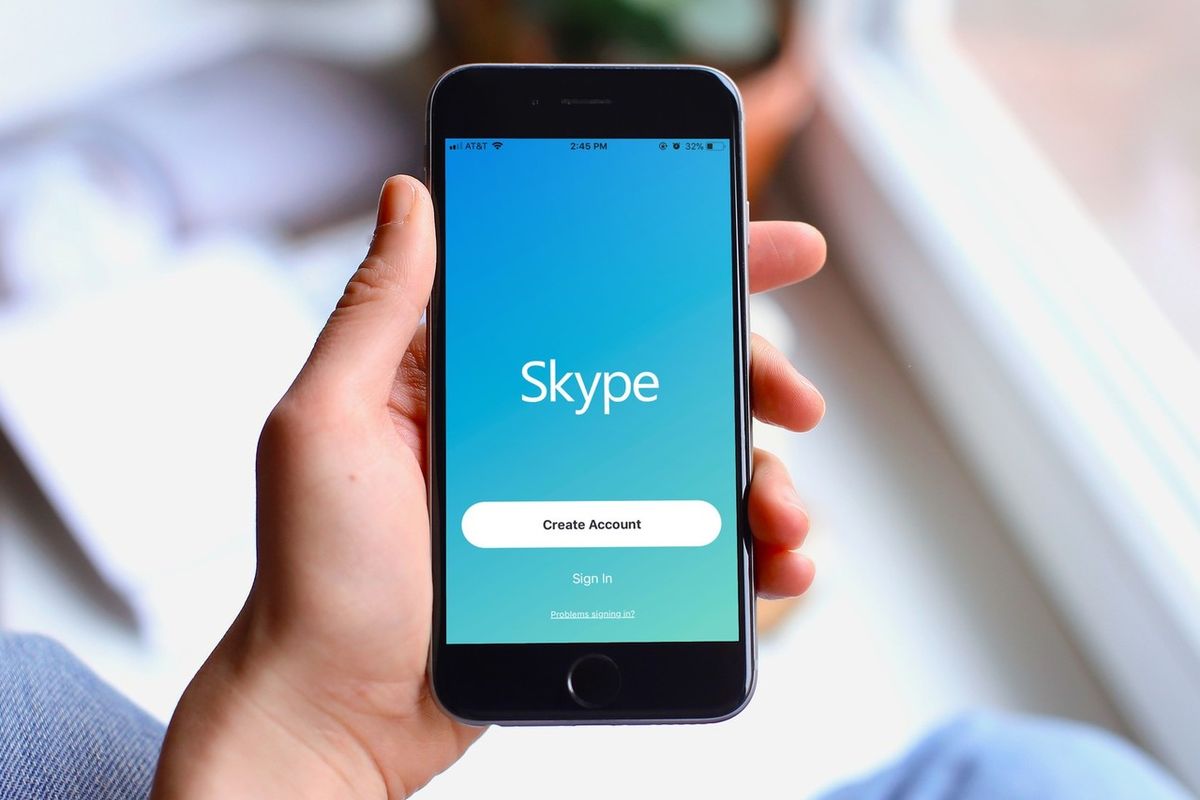 ilustrasi aplikasi Skype
