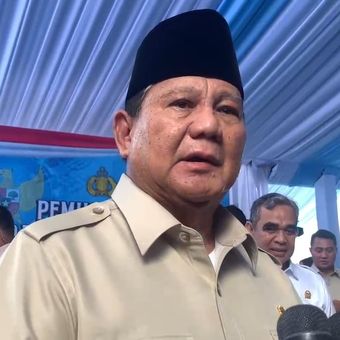 Presiden RI Prabowo Subianto di Lapangan Bhayangkara, Jakarta, Rabu (29/10/2025).