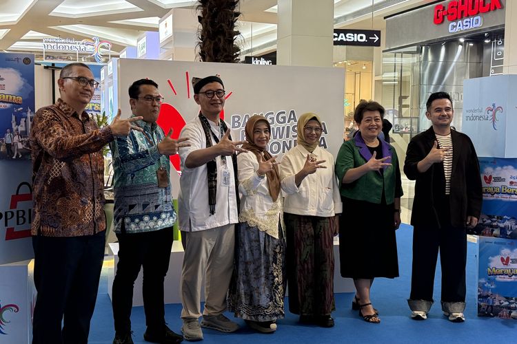 Press conference BINA (Belanja di Indonesia Aja) Lebaran di Mal Kota Kasablanka, Jumat (13/2/2026).