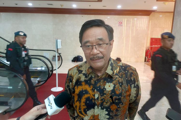 Ketua DPP PDI-P Djarot Saiful Hidayat ditemui di Kompleks Parlemen Senayan, Jakarta, Selasa (4/7/2023).