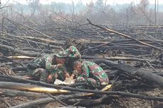 Suka Duka Prajurit TNI Berperang Melawan Kebakaran Hutan... 