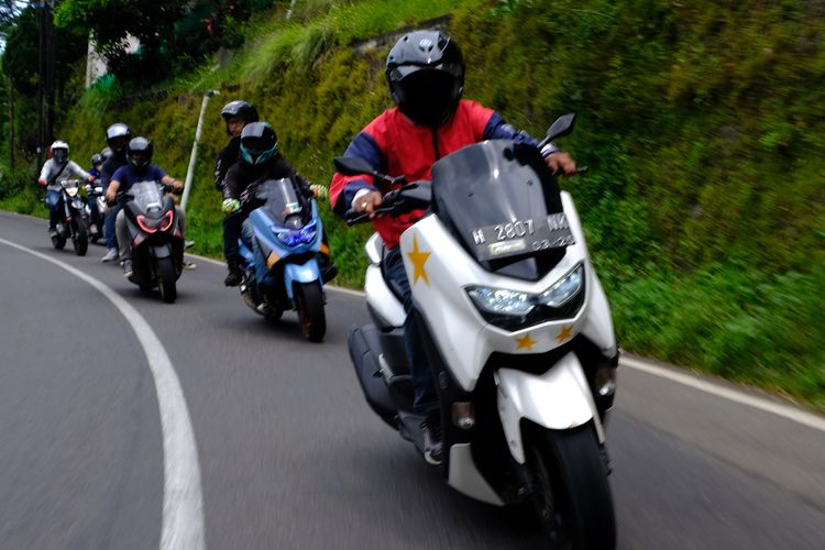 Ilustrasi touring menggunakan sepeda motor, warga Kupang hilang di hutan setelah sempat touring dengan sepeda motor.