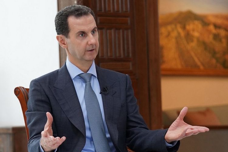 Bashar al-Assad ungkap rasa terima kasih dan menyatakan puas atas gencatan senjata Rusia-Turki di Idlib, Suriah. (AFP/SANA)