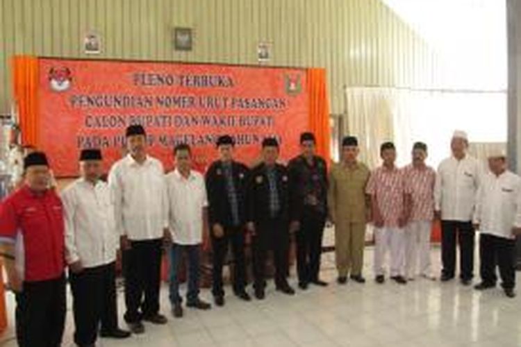 Enam pasangan calon Bupati dan wakil Bupati Kabupaten Magelang yang akan bertarung di Pilkada Kabupaten Magelang, 27 Oktober 2013 mendatang.