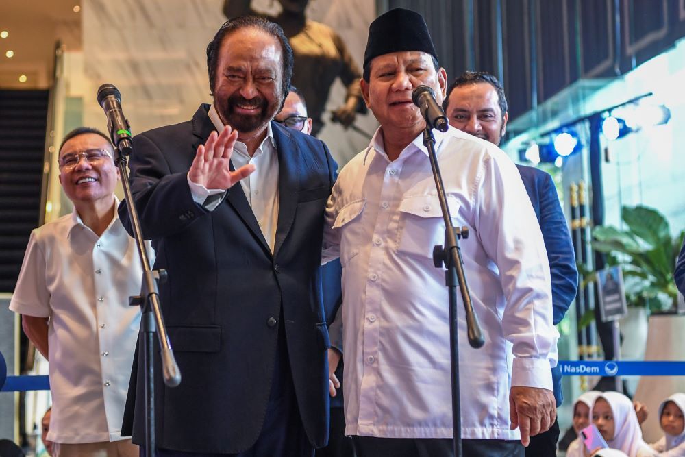 Ketika Prabowo dan Surya Paloh Singgung Persahabatan Lama