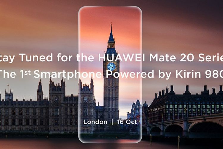 Poster peluncuran Huawei Mate 20 Series