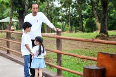 Akhir Pekan, Presiden Jokowi Ajak 2 Cucu Kunjungi Solo Safari