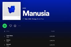 Daftar Lagu Teratas di Tangga Lagu Spotify Indonesia Pekan Ini, Tulus Kokoh di Puncak