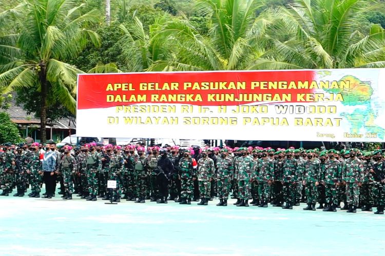 900 Personil TNI-Polri Amankan Kunjungan Jokowi di Sorong