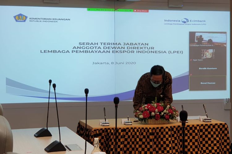 Serah terima jabatan Anggota Dewan Direktur Lembaga Pembiayaan Ekspor Indonesia (LPEI) 