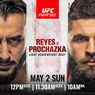 VIDEO - UFC Vegas 25, Serangan Sikut Berputar Prochazka Buat Reyes Tersungkur