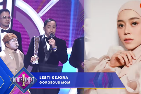 Wakili Lesti Kejora Terima Piala Gorgeous Mom, Ekspresi dan Ucapan Irfan Hakim Disorot