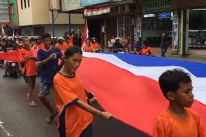 Ribuan Warga Maluku Rayakan Kemenangan Belanda, Jalanan Ambon Lumpuh