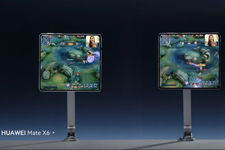 Lapisan dukungan layar HUAWEI Mate X6 menggunakan pelat layar dalam dari serat karbon dengan ketahanan deformasi 380GPa.