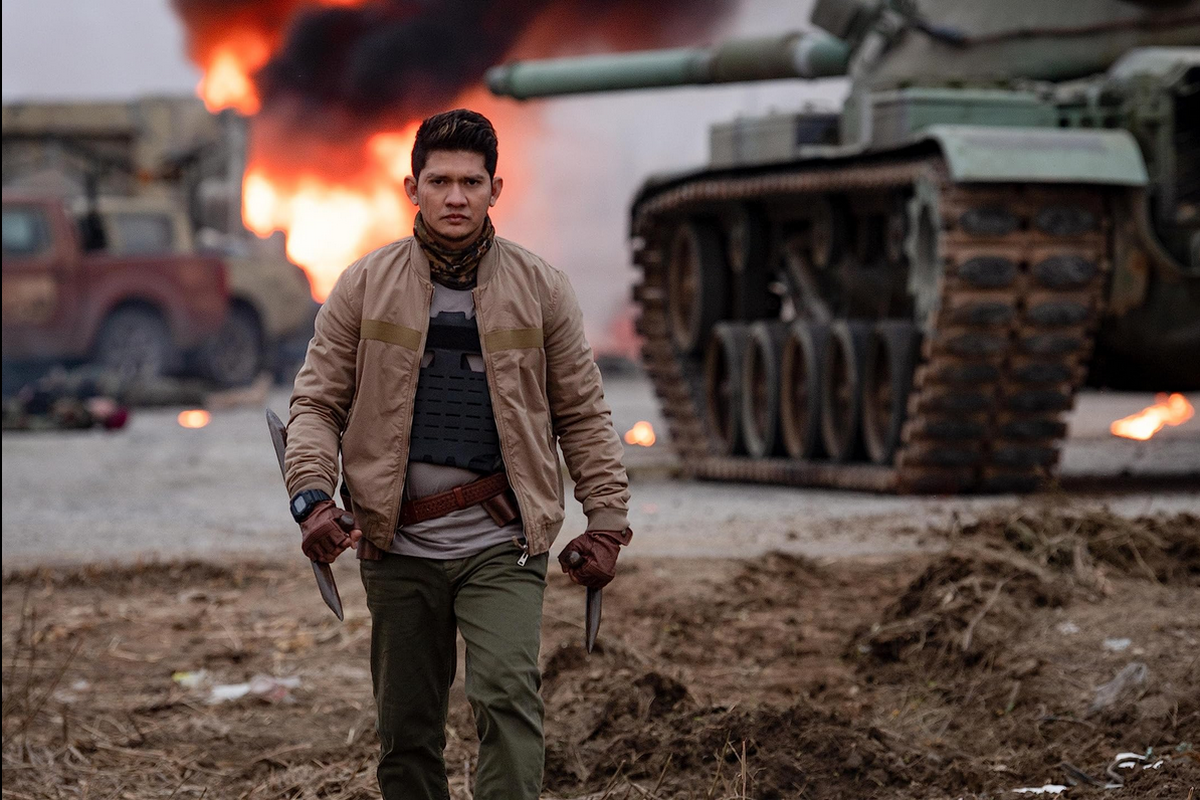 Aktor asal Indonesia Iko Uwais dalam film The Expend4bles atau The Expendables 4.